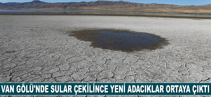 Van Gölü’nde yeni adacıklar oluştu
