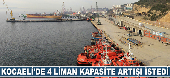 Kocaeli’de 4 liman kapasite artışı istedi