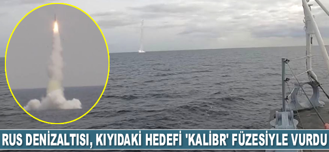 Rus denizaltısı, Japon Denizi'nde kıyıdaki hedefi 'Kalibr' füzesiyle vurdu