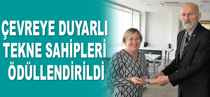 Çevreye duyarlı tekne sahipleri ödüllendirildi