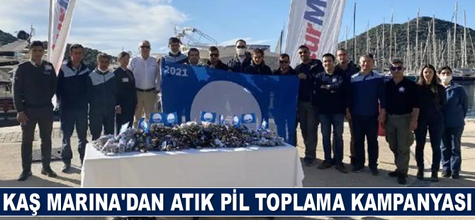 Setur Kaş Marina'da atık pil toplama kampanyası başlatıldı