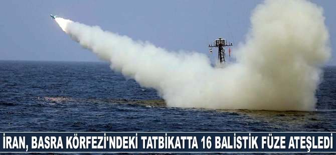 İran, Basra Körfezi’ndeki tatbikatta 16 balistik füze ateşledi