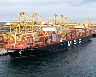 Dünyanın en büyük konteyner gemisi MSC GÜLSÜN, Asyaport’a yanaştı