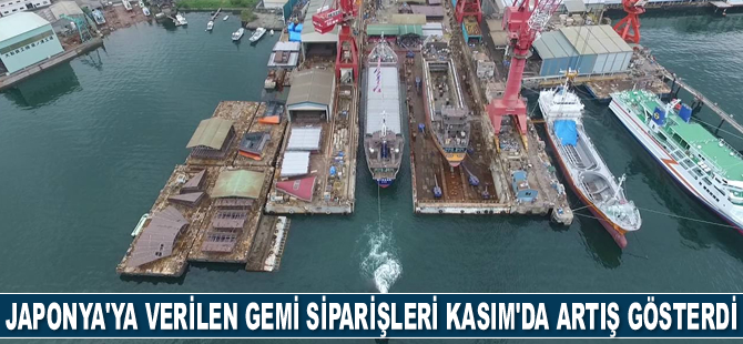 Japonya'ya verilen gemi siparişleri Kasım ayında artış gösterdi