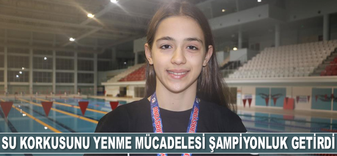 Beyza Işık’ın su korkusunu yenme mücadelesi şampiyonluk getirdi