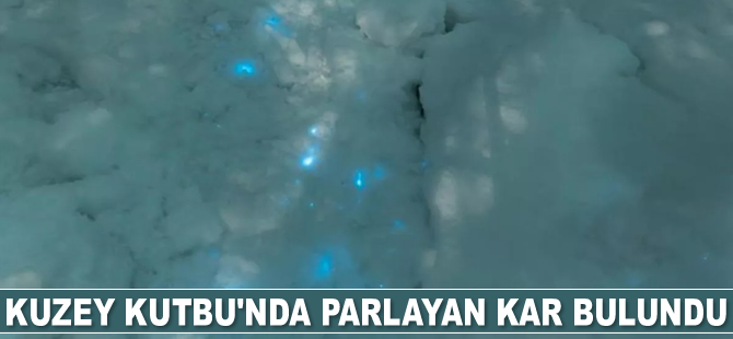 Kuzey Kutbu'nda parlayan kar bulundu