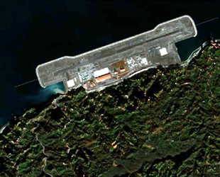 Rize-Artvin Havalimanı için yapılan deniz dolgusu uydu fotoğraflarına yansıdı