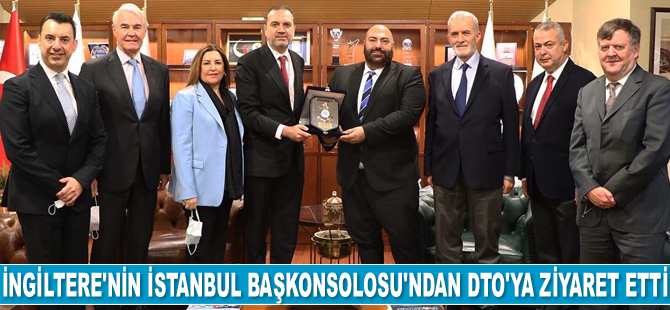 İngiltere’nin İstanbul Başkonsolosu Kenan Poleo, İMEAK DTO’yu ziyaret etti