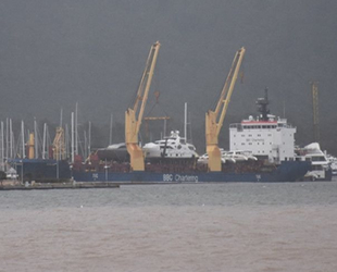 19 adet lüks yat bakım için İspanya'dan Marmaris'e geldi