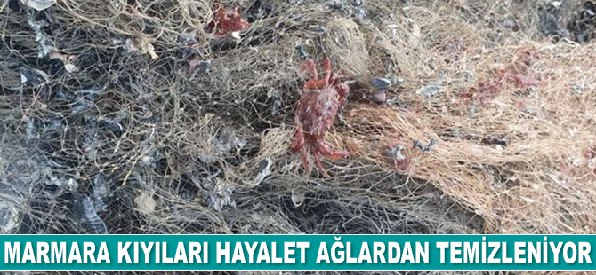 Marmara Denizi’nin kıyıları hayalet ağlardan temizleniyor