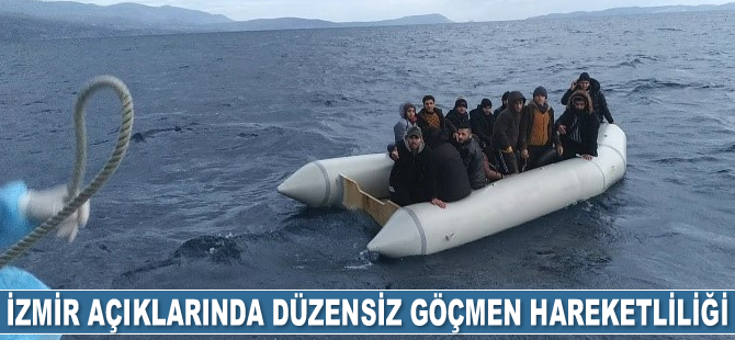 İzmir açıklarında 42 düzensiz göçmen kurtarıldı