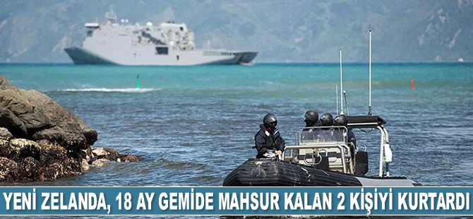 18 ay gemide mahsur kalan 2 kişiyi Yeni Zelanda Donanması kurtardı
