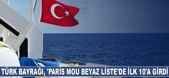 Türk Bayrağı, ‘Paris MoU Beyaz Liste’de ilk 10’a girdi