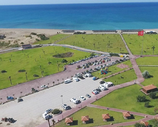 Antalya'da caretta caretta yuvalama alanına çim yapıldı