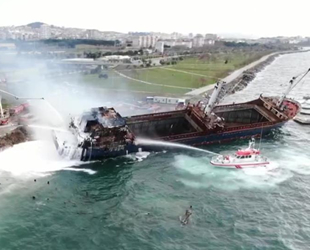 BORAS isimli gemide çıkan yangın kontrol altına alındı