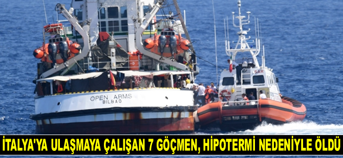 İtalya'ya ulaşmaya çalışan 7 göçmen, hipotermi nedeniyle öldü