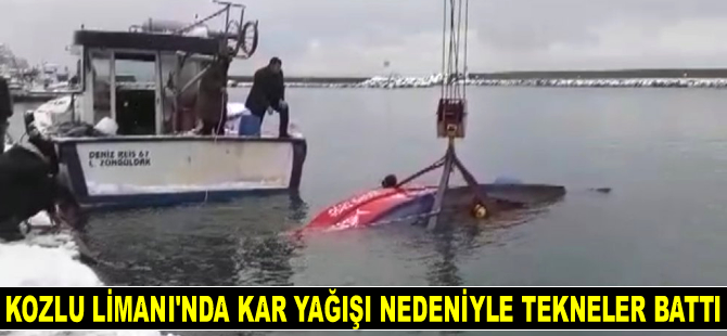 Kozlu Limanı’nda 6 adet tekne battı