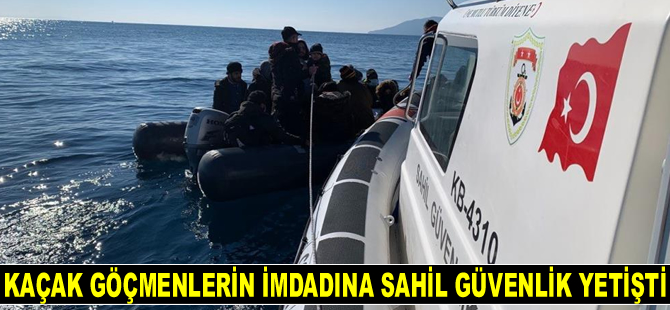 Ege’de kaçak göçmenlerin imdadına Sahil Güvenlik yetişti