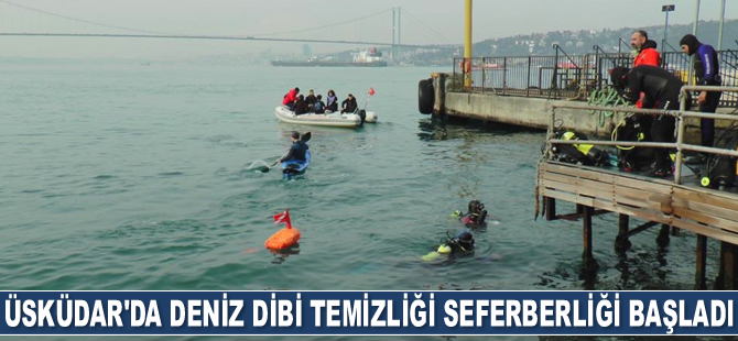 Üsküdar’da deniz dibi temizliği seferberliği başladı