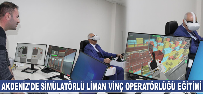 Akdeniz Belediyesi, simülatörlü liman vinç operatörlüğü eğitimini hayata geçirdi