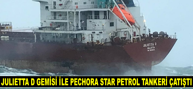 Hollanda’da Julietta D gemisi ile Pechora Star petrol tankeri çatıştı