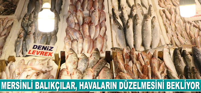 Mersinli balıkçılar, havaların düzelmesini bekliyor