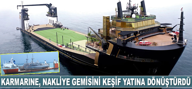 Karmarine, nakliye gemisini keşif yatına dönüştürdü