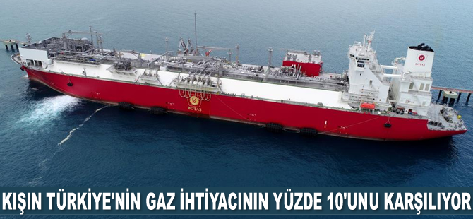 Ertuğrul Gazi gemisi, kışın Türkiye’nin günlük gaz ihtiyacının yüzde 10'unu karşılıyor