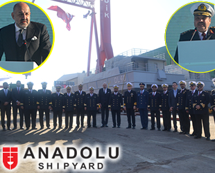 Anadolu Tersanesi, Katar için inşa ettiği Mekanize Çıkarma Gemileri’ni denize indirdi