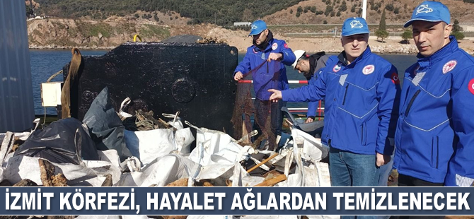 İzmit Körfezi'nin hayalet ağlardan temizlenmesi için çalışma başlatıldı