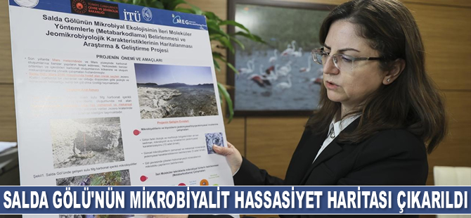 Salda Gölü’nün mikrobiyalit hassasiyet haritası çıkarıldı