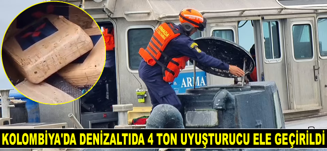 Kolombiya'da denizaltıda 4 ton uyuşturucu ele geçirildi