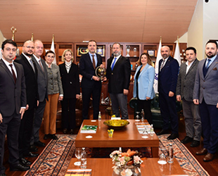 TÜRDEF Yönetimi, İMEAK DTO'yu ziyaret etti