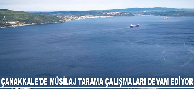 Çanakkale’de müsilaj tarama çalışmaları devam ediyor