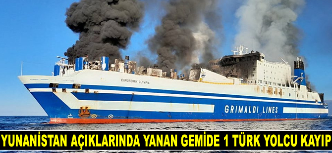 Mustafa Somuncu, Yunanistan'da yanan gemide 1 Türk’ün kayıp olduğunu açıkladı