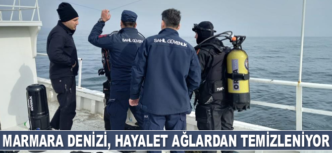 Marmara Denizi, hayalet ağlardan temizleniyor