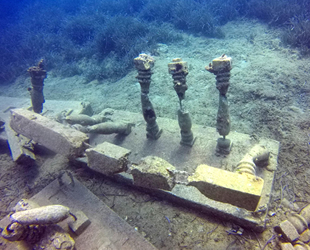 Kaçak avcılar, Türkiye'nin ilk su altı müzesine zarar verdi