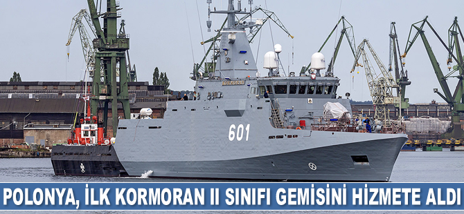 Polonya, ilk Kormoran II sınıfı gemisini hizmete aldı