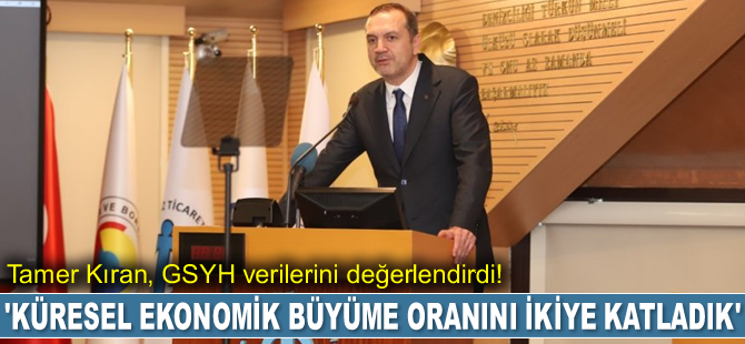 Tamer Kıran: Küresel ekonomik büyüme oranını ikiye katladık