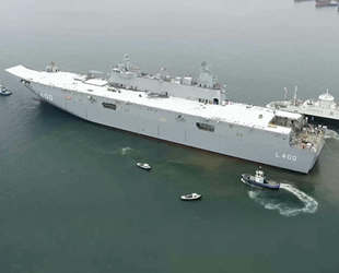 Türkiye'nin en büyük askeri gemisi TCG Anadolu, göreve hazırlanıyor