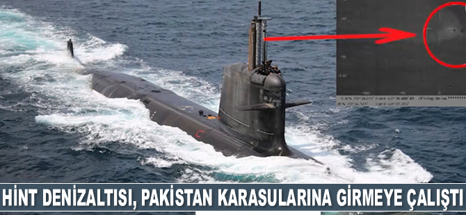 Pakistan, karasularına girmeye çalışan Hint denizaltısını engelledi