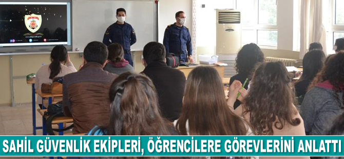 Sahil Güvenlik ekipleri, öğrencilere görevlerini anlattı