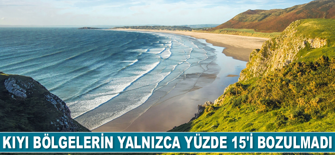 Dünya genelinde kıyı bölgelerin yalnızca yüzde 15'i bozulmadı