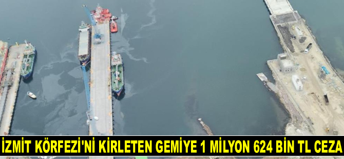İzmit Körfezi'ni kirleten ‘Seaspirit’ isimli gemiye 1.6 milyon TL para cezası kesildi