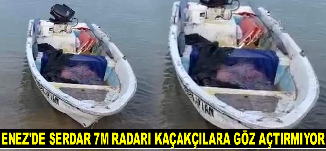 Enez’de Serdar 7M Sahil Gözetleme Radarı kaçakçılara göz açtırmıyor