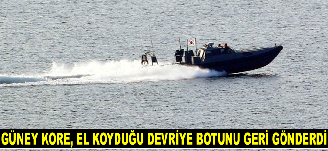 Güney Kore, el koyduğu Kuzey Kore'ye ait devriye botunu geri gönderdi