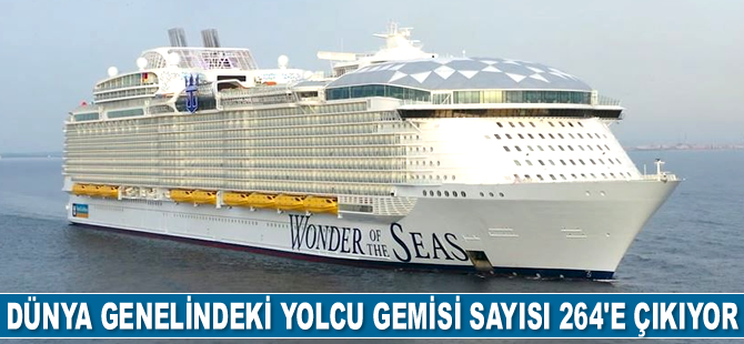 Dünya genelindeki aktif yolcu gemisi sayısı, bu ay içinde 264'e çıkacak