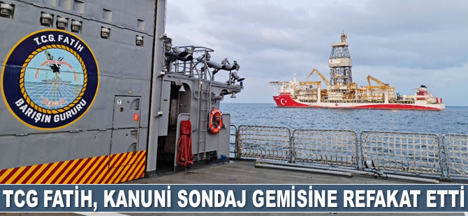 TCG Fatih, Kanuni sondaj gemisine refakat etti