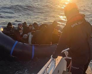 Bodrum’da 35 düzensiz göçmen kurtarıldı