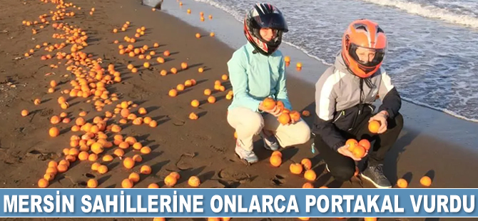 Mersin sahillerine portakal vurdu